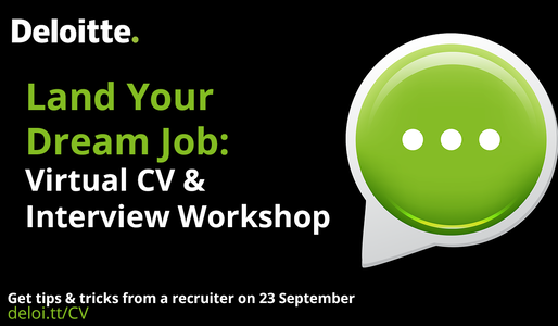 Event Deloitte Land Your Dream Job – Interview and CV Workshop body Event Deloitte Land Your Dream Job – Interview and CV Workshop body