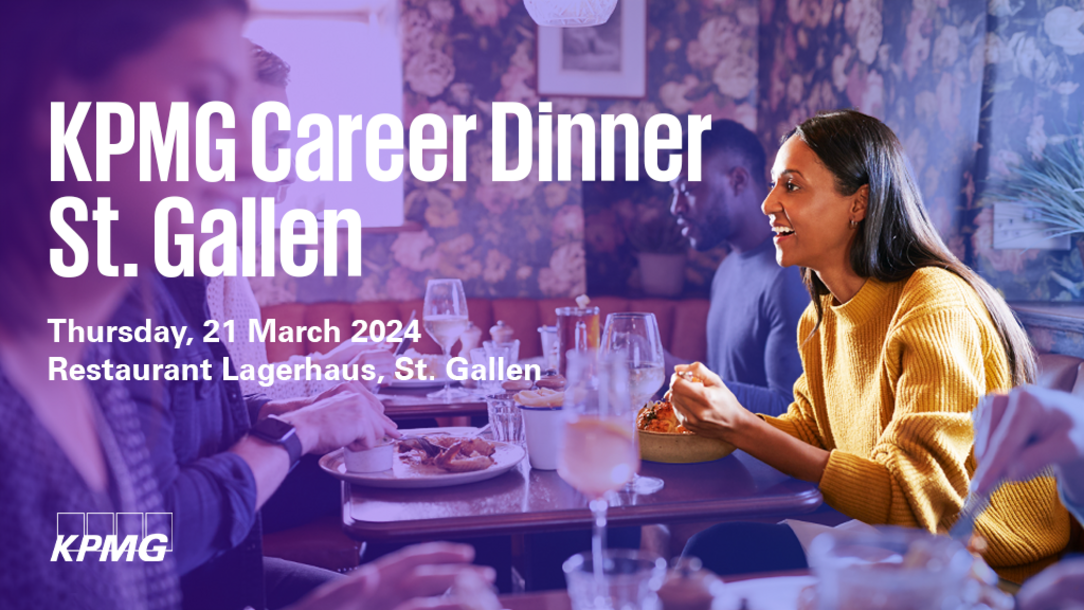 Event KPMG Career Dinner St. Gallen header