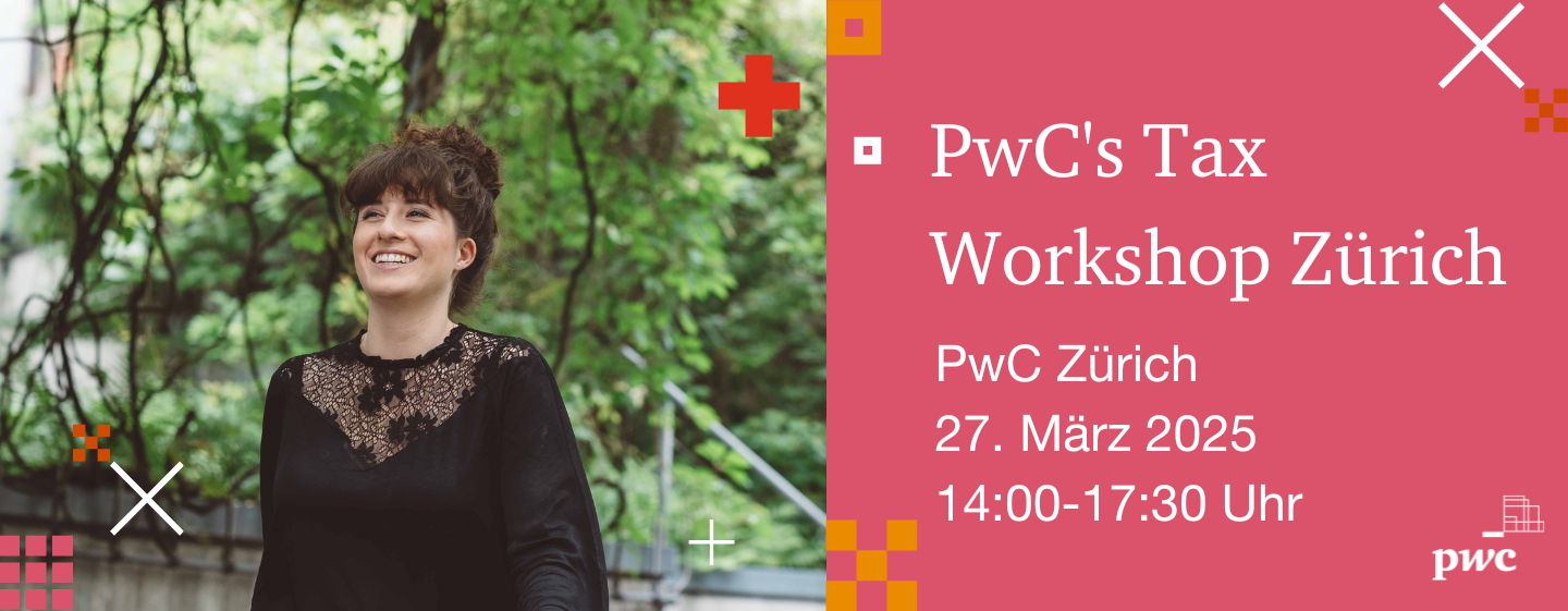 Event PwC PwC's Tax Workshop Zürich 2025 header